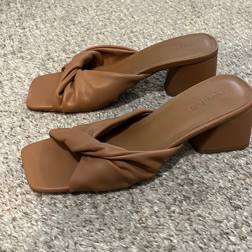 Open edit heel mule